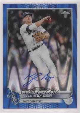 2022 Topps Chrome - Chrome Veteran Autographs - Blue RayWave Refractor #CVA-KS - Kyle Seager /150