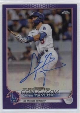 2022 Topps Chrome - Chrome Veteran Autographs - Purple Refractor #CVA-CT - Chris Taylor /250