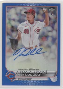 2022 Topps Chrome - Rookie Autographs - Blue Refractor #RA-NL - Nick Lodolo /150