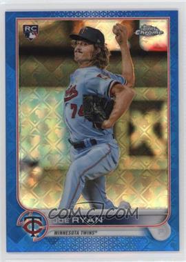 2022 Topps Chrome Logofractor Edition - [Base] - Blue Refractor #57 - Joe Ryan /150