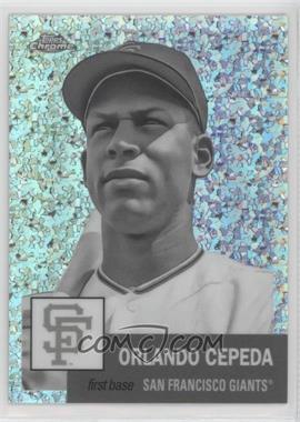 2022 Topps Chrome Platinum Anniversary - [Base] - Black & White Mini-Diamond Refractor #180 - Orlando Cepeda