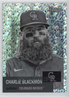 2022 Topps Chrome Platinum Anniversary - [Base] - Black & White Mini-Diamond Refractor #191 - Charlie Blackmon