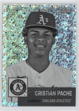 2022 Topps Chrome Platinum Anniversary - [Base] - Black & White Mini-Diamond Refractor #485 - Cristian Pache