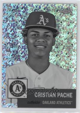 2022 Topps Chrome Platinum Anniversary - [Base] - Black & White Mini-Diamond Refractor #485 - Cristian Pache