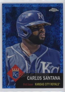 2022 Topps Chrome Platinum Anniversary - [Base] - Blue Mini-Diamond Refractor #243 - Carlos Santana /199