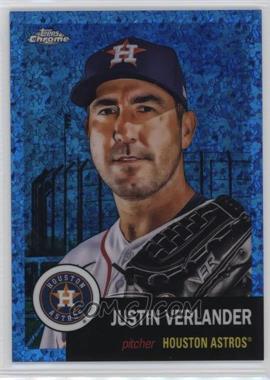 2022 Topps Chrome Platinum Anniversary - [Base] - Blue Mini-Diamond Refractor #458 - Justin Verlander /199