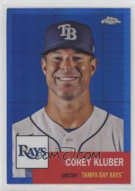 2022 Topps Chrome Platinum Anniversary - [Base] - Blue Prism Refractor #313 - Corey Kluber [EX to NM]