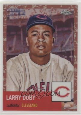 2022 Topps Chrome Platinum Anniversary - [Base] - Platinum Toile Cream and Rose Gold Refractor #270 - Larry Doby /75