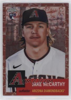 2022 Topps Chrome Platinum Anniversary - [Base] - Platinum Toile Cream and Rose Gold Refractor #351 - Jake McCarthy /75