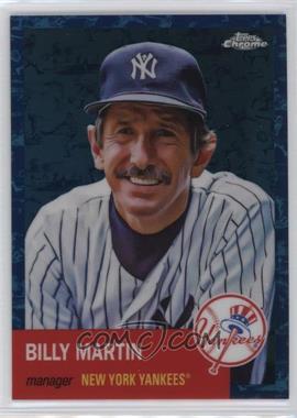 2022 Topps Chrome Platinum Anniversary - [Base] - Platinum Toile White and Blue Refractor #133 - Billy Martin /199