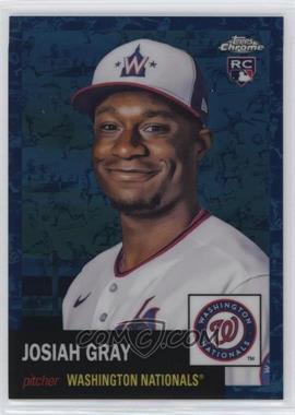 2022 Topps Chrome Platinum Anniversary - [Base] - Platinum Toile White and Blue Refractor #15 - Josiah Gray /199