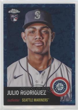 2022 Topps Chrome Platinum Anniversary - [Base] - Platinum Toile White and Blue Refractor #171 - Julio Rodriguez /199