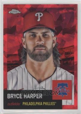 2022 Topps Chrome Platinum Anniversary - [Base] - Red Atomic Refractor #400 - Bryce Harper /100