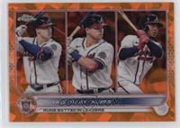 League Leaders - Adam Duvall, Austin Riley, Ozzie Albies #/25