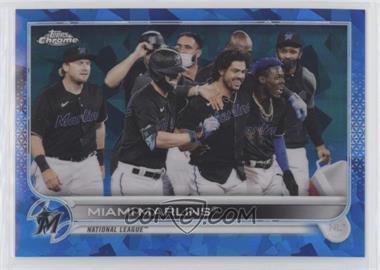 2022 Topps Chrome Sapphire Edition - [Base] #326 - Miami Marlins [EX to NM]