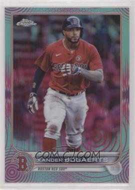 2022 Topps Chrome Sonic - [Base] - Aqua and Pink Sonic Pulse Refractor #55 - Xander Bogaerts /199