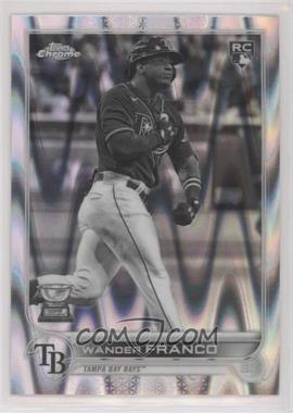 2022 Topps Chrome Sonic - [Base] - Black & White RayWave Refractor #35 - Wander Franco