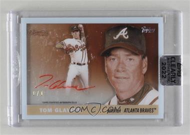 2022 Topps Clearly Authentic Autographs - 1955 Reimagining Autographs - Sepia #55RA-TG - Tom Glavine /1 [Uncirculated]