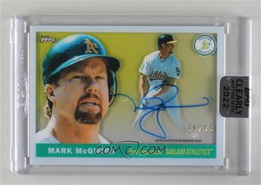 2022 Topps Clearly Authentic Autographs - 1955 Reimagining Autographs #55RA-MM - Mark McGwire /99 [Uncirculated]