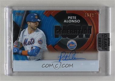 2022 Topps Clearly Authentic Autographs - Generation Now Autographs - Blue #GNA-PA - Pete Alonso /25 [Uncirculated]