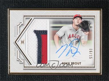 2022 Topps Definitive Collection - Framed Autograph Patch Collection #FAC-MT - Mike Trout /15