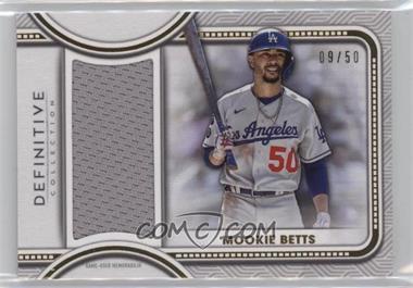2022 Topps Definitive Collection - Jumbo Relic Collection #DJR-MBE - Mookie Betts /50