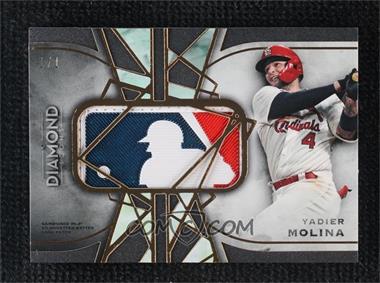 2022 Topps Diamond Icons - MLB Silhouetted Batter Logo Patches #BLP-YM - Yadier Molina /1