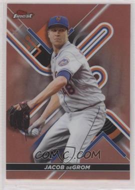 2022 Topps Finest - [Base] - Rose Gold Refractor #70 - Jacob deGrom /75