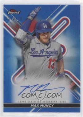 2022 Topps Finest - Finest Autographs - Blue Refractor #FA-MM - Max Muncy /150