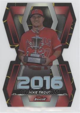 2022 Topps Finest - Finest Career Years Die-Cut - Kintsukuroi Black Gold Refractor #FCY-MT - Mike Trout
