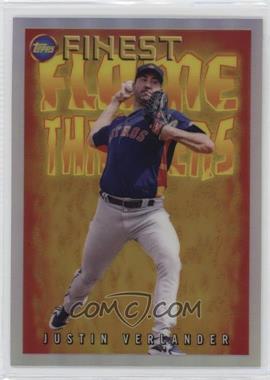 2022 Topps Finest Flashbacks - Flame Throwers #FT-13 - Justin Verlander