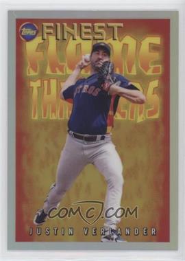 2022 Topps Finest Flashbacks - Flame Throwers #FT-13 - Justin Verlander