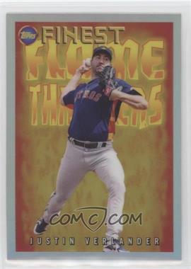 2022 Topps Finest Flashbacks - Flame Throwers #FT-13 - Justin Verlander