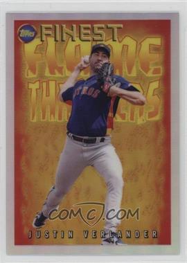 2022 Topps Finest Flashbacks - Flame Throwers #FT-13 - Justin Verlander