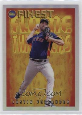 2022 Topps Finest Flashbacks - Flame Throwers #FT-13 - Justin Verlander