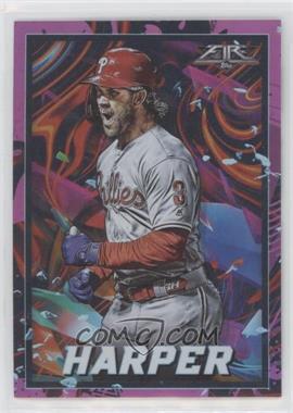 2022 Topps Fire - [Base] - Magenta #153 - Bryce Harper /25