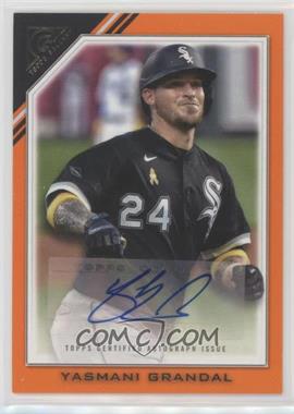 2022 Topps Gallery - Veterans Autographs - Orange #VA-YG - Yasmani Grandal /25