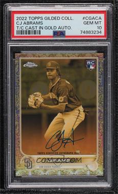 2022 Topps Gilded Collection - Cast in Gold Autographs #CGA-CA - CJ Abrams /199 [PSA 10 GEM MT]