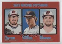 Rookie Pitchers - Zac Lowther, Spenser Watkins, Mike Baumann #/573