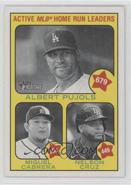 2022 Topps Heritage - [Base] #1 - Active Leaders - Nelson Cruz, Miguel Cabrera, Albert Pujols