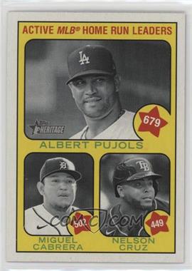 2022 Topps Heritage - [Base] #1 - Active Leaders - Nelson Cruz, Miguel Cabrera, Albert Pujols