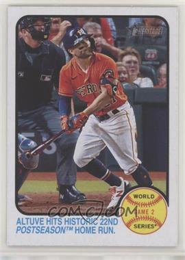 2022 Topps Heritage - [Base] #206 - Jose Altuve