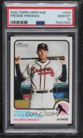 High Number SP - Freddie Freeman [PSA 10 GEM MT]