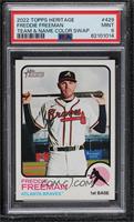 Team and Name Color Swap Variation - Freddie Freeman [PSA 9 MINT]