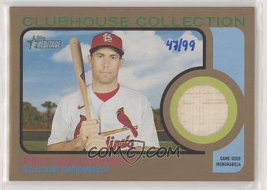 2022 Topps Heritage - Clubhouse Collection Relics - Gold #CC-PG - Paul Goldschmidt /99