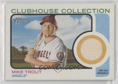 2022 Topps Heritage - Clubhouse Collection Relics #CC-MT - Mike Trout