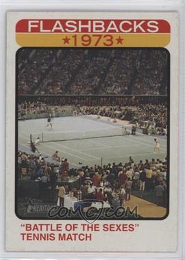 2022 Topps Heritage - News Flashbacks #NF-14 - "BATTLE OF THE SEXES" MATCH