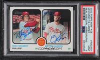 Mike Schmidt, Bryce Harper [PSA 9 MINT] #/25