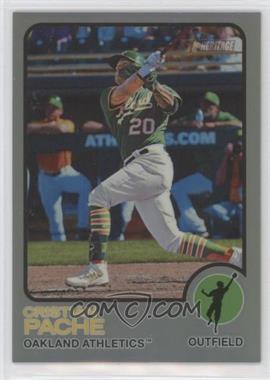 2022 Topps Heritage High Number - [Base] - Chrome Silver Bordered Refractor #680 - Cristian Pache /373