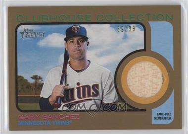 2022 Topps Heritage High Number - Clubhouse Collection Relics - Gold #CCR-GS - Gary Sanchez /99